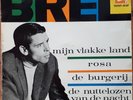 JACQUES BREL Rare 45T EP BARCLAY 70.907 PRESSING BELGE FLAMINGO MIJN VLAKKE LAND