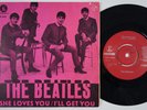 BEATLES She Loves You ** PINK variant 1963 Sweden 45 RED LABELS HEAR