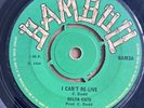 DELTA CATS I Cant Re-Live COXSONE DODD I've Been Hurt 45 BAMBOO