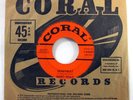 BUDDY HOLLY 45 Heartbeat / Well All Right CORAL VG+    Bd 142