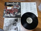 SACRIFICE -torment in fire 1ST U.S. PRESS 1987 SHRINKWRAPPED +HYPE STICKER