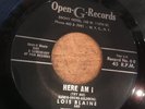 HEAR - HOT 1961 NEW BREED R&B STROLLER - LOIS BLAINE - HERE I AM - OPEN G 45