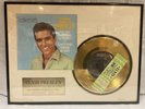 Elvis Presley 24ktGP 45 Record Can't Help Falling in Love/ Concert Ticket Framed