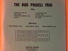 BUD POWELL TRIO  ROOST RLP 401 MONO 10