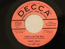 ROCKABILLY BUDDY HOLLY That'll Be The Day DECCA 30166 DJ M-