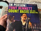 UBER RARE WL PROMO AND SIGNED TONY BENNETT / IN PERSON (WITH COUNT BASIE) / 1959