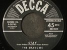 SHADOWS: stay / no use DECCA 7