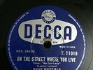 DAVID WHITFIELD afraid/street where you live INDIA INDIAN RARE 78 RPM RECORD VG+