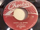 FLAMINGOS-CHECKER 853-WOULD I BE CRYING/JUST FOR A KICK= DOO-WOP R&B R&R 1956 45