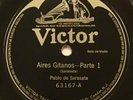 78 RPM - VICTOR 63167 - Pablo de Sarasate, “Zigeunerweisen” - VG++ Violin