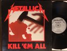 METALLICA Kill 'Em All - RARE 1983 Megaforce LP Silver Label - SUPER CLEAN COPY