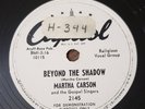 Martha Carson: Beyond The Shadow / I'm Gonna Walk And Talk 78rpm 10