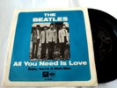 Very rare The Beatles single All You Need Is Love Parlophone Sweden Exc/Mint-