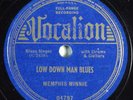Blues 78 MEMPHIS MINNIE Low Down Man Blues VOCALION 04797 E- HEAR 2748