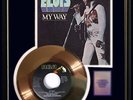 ELVIS PRESLEY MY WAY GOLD RECORD  FRAMED 45 RPM NON RIAA AWARD RARE