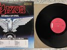 Saxon ‎– Wheels Of Steel ; 1980 (RARE) PROMO LP  LOOKS UNPLAYED
