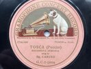 78 RPM ENRICO CARUSO -Tosca - PUCCINI - GRAMOPHONE CONCERT GC 52004 Single sided