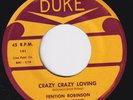 FENTON ROBINSON Crazy Crazy Loving / Mississippi Steamboat R&B 45 blues FENTION