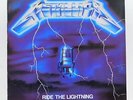 Vintage Metallica Ride The Lightning Vinyl Record
