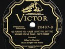 Victor #20497: Alberta Hunter-I'll Forgive You/Lose Myself In Louisville E+/E