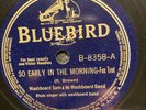 BLUES 78 RPM WASHBOARD SAM BLUEBIRD B-8358 E+/E+
