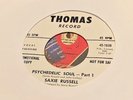 SAXIE RUSSELL . Psychedelic Soul pts 1&2 , West Coast STYRENE ORIGINAL PROMO.