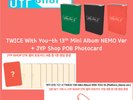 [POB] TWICE With YOU-th 13th Mini Album Nemo 3 Ver 3 Set + JYP Shop Photocard