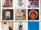 APPLE RECORDS RARE INSERT FLYER BEATLES JOHN LENNON GEORGE HARRISON  RARE