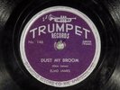 78 RPM -- Elmore James (as Elmo), Trumpet 143/146, Dust My Broom, E-V+/E-  Blues