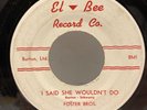 Foster Bros - Tell Me Who / I Said She 45 RPM - El Bee - VG Vinyl Doo Wop - F2
