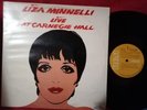 LIZA MINELLI Live at Carnegie Hall Double LP  1981 AUSTRALIA MINT-