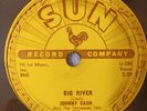 JOHNNY CASH SUN 283 78RPM BIG RIVER RARE 1958 SHELLAC ORIGINAL