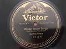 #2 VICTOR Record 78 rpm 17635 GLACIER PARK INDIANS Navajo Indian Gambler's Songs