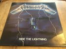 METALLICA -Ride The Lightning 1984 LP Vintage Vinyl Music for Nations