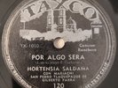Hortensia Saldana Por Algo Sera Por Un Amor Ranchera Taxco 120 Latin 78 RPM HEAR