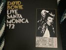 David Bowie “Live Santa Monica ‘72” 2 Lp Vinyl Record Album