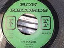 GARAGE  - THE PLAGUES 45 RON RECORDS RR 1000 VG-VG+ NO WONDER / CHERRIE PIE