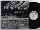 HENRY COW Concerts CAROLINE 2XLP VG+/VG++ uk gatefold c