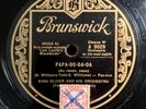 78rpm KING OLIVER ORCH Papa De Da Da/Stop Crying Fr Brunswick 9029 Hot Jazz
