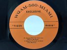 BEATLES 45 Tiger Radio Interview WQAM 560 MIAMI  Correct Dead Wax,Textured NM-