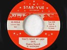 Crossover Soul 45 - El Anthony - That's What My Lady Says - Star-Vue - VG+ rare