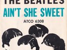 BEATLES 1964 AIN'T SHE SWEET/NOBODYS CHILD ATCO 6308 P/S VINYL 45 TOTAL PACKAGE