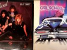 (2) GIRLSCHOOL LP'S Hit & Run) '& Play Dirty N MINT condition