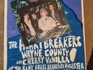 PUNK FLYER EDDIE & SHEENA + WAYNE COUNTY 1978 On Safari & Max's Kansas City