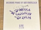 DIMELOLA / JOHN MCLAUGHLIN / DE LUCIA - Saturday Night in SF VINYL LP (SIGNED)