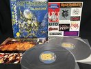 STICKER IRON MAIDEN LIVE AFTER DEATH EMS-67180-1 VINYL JAPAN LP OBI  EX/EX