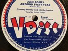 78RPM VDisc V Disc 244 Tommy Dorsey - June Year / Hal McIntyre - My Ideal, V+VV+