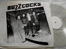 BUZZCOCKS   RAZOR CUTS ** Rare LP WHITE LABEL, CLEAR VINYL. DIY. PUNK.