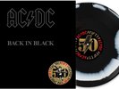 AC/DC - Back in black LP Limited 50th Anniversary Black & White Swirl Vinyl 2024