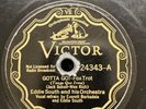 Jazz-78 RPM-Eddie South & His Orchestra-Gotta Go /My  Oh, My -Hot Sides-V+
